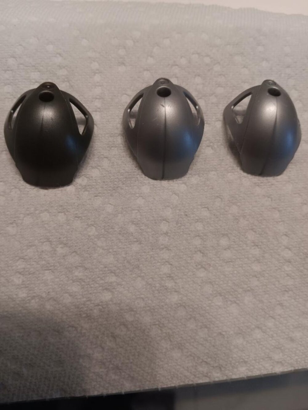 3 Pcs Lego Bionicle Shoulder Armor Replacement Parts #43559 Light & Dark Gray  T